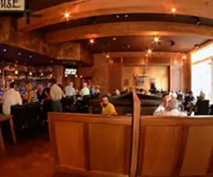 view of diners inside the restaurant