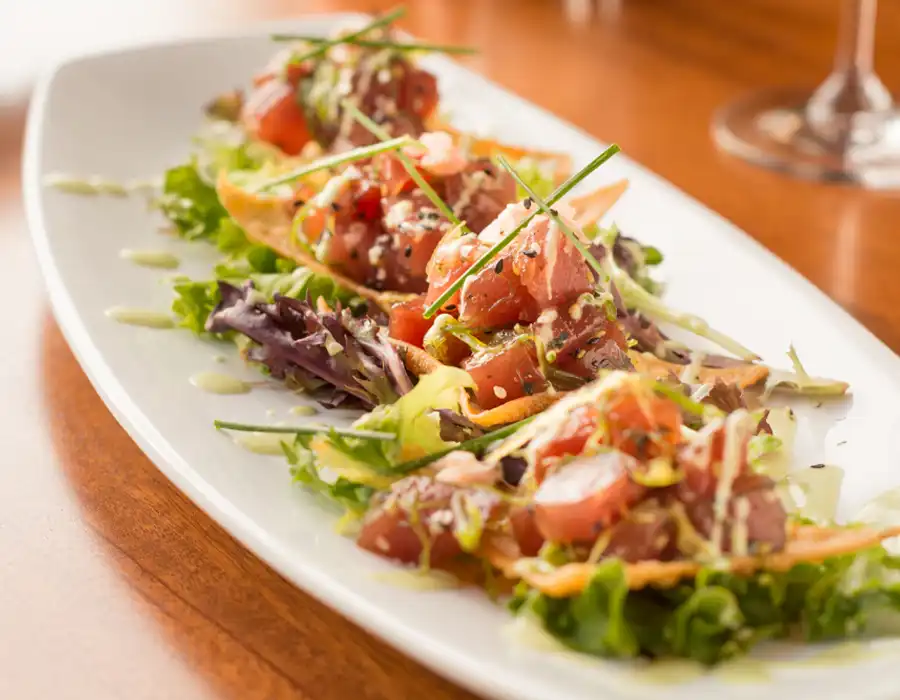 delicious poke appetizer