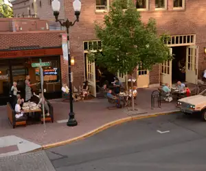 ariel view of the restaurant enterance